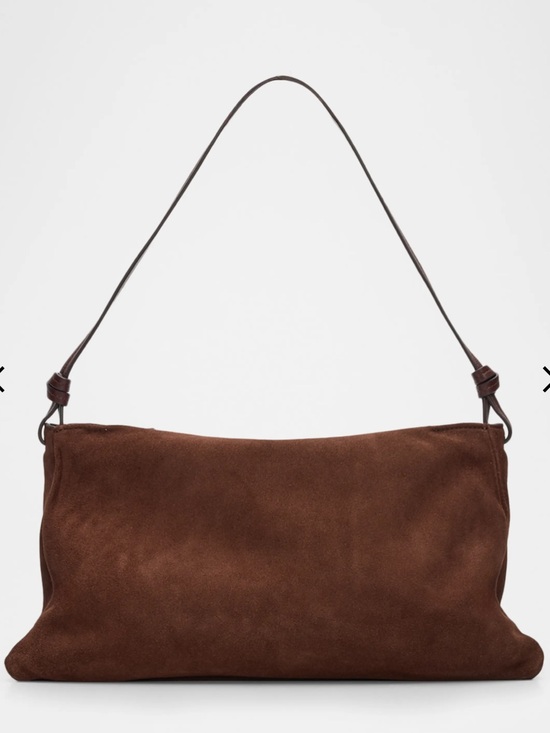 STAUD Handbags - STAUD Brown Suede Shoulder Bag